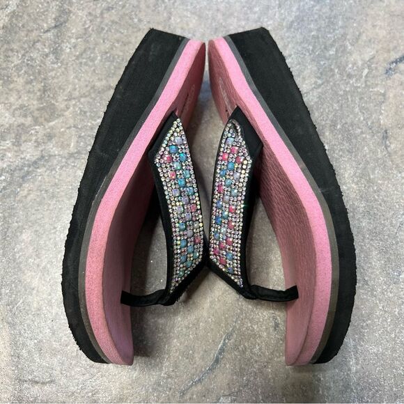 Skechers Girls Sandals With Crystals and Light Up Size 11 - Picture 5 of 6